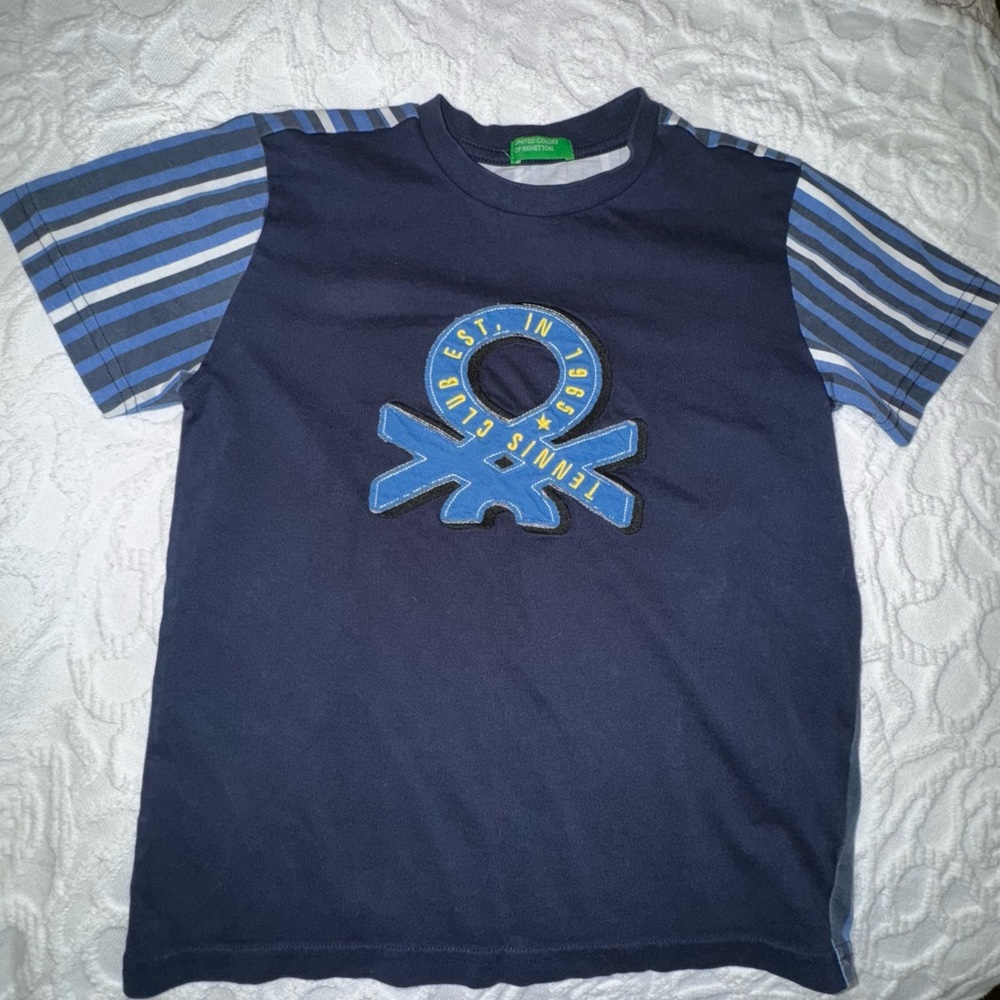 Boys Benetton Logo Tee Tennis Club Established in 1965